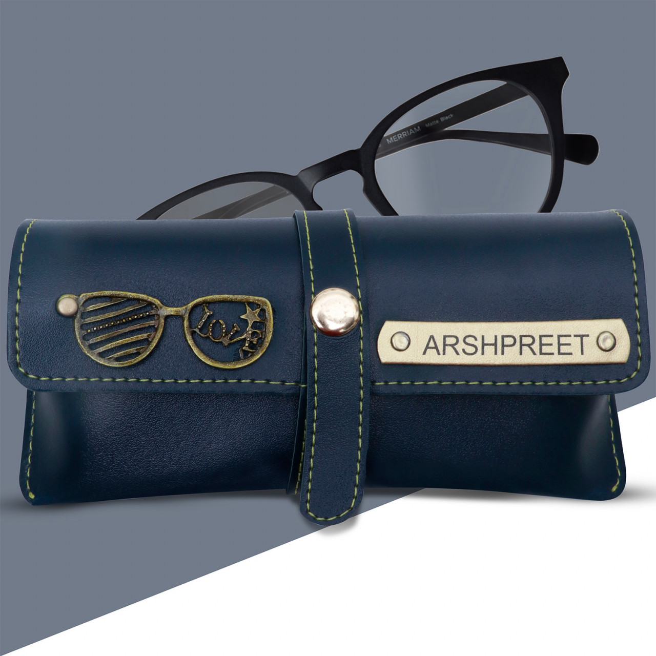 Personalized Eyewear Case With Name & Charm