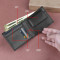 Personalized Leather Wallet With Name & Charm For Men