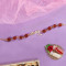 Personalized Rudraksh Chain Rakhi With Classic Style Name